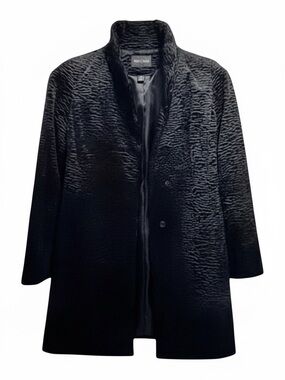 White House Black Market Faux Persian Lamb Coat. Small